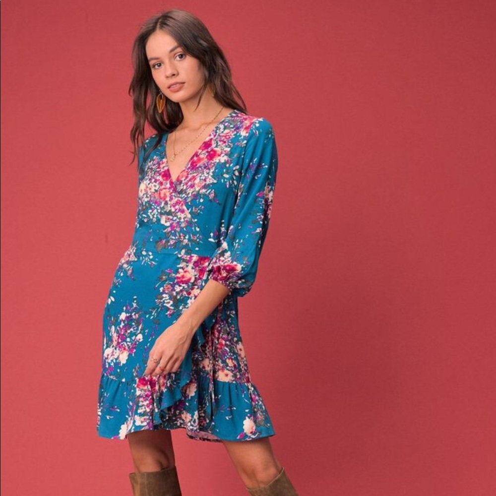 Lovestitch Sosie Floral Wrap Dress